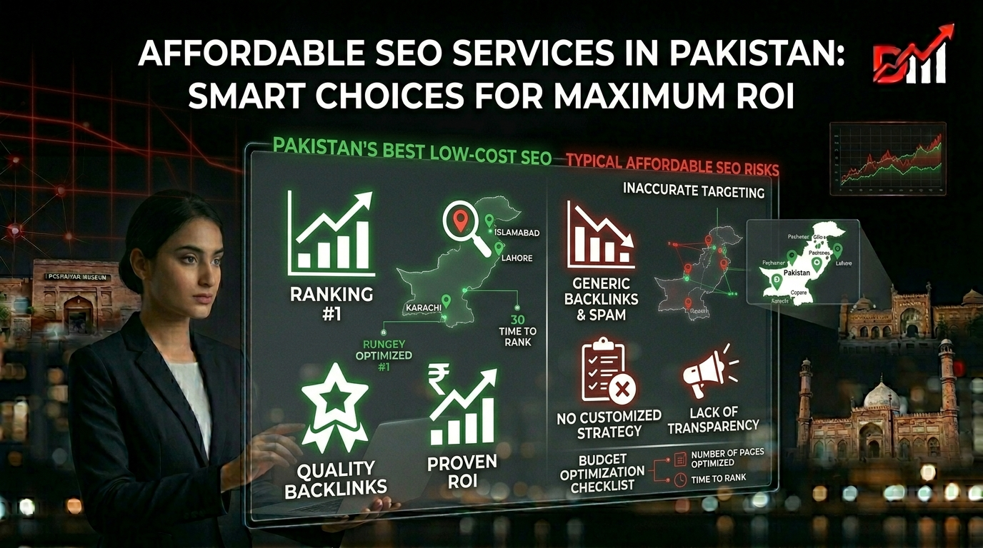 Affordable SEO services in Pakistan for maximum ROI with ranking number one, quality backlinks, and proven results
