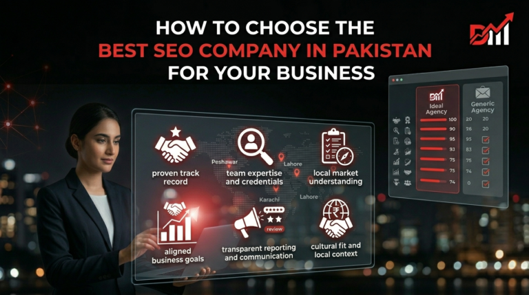 How to choose the best SEO company in Pakistan with proven track record, team expertise, and local market understanding.