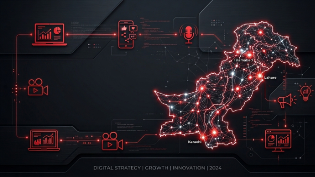"Content Marketing in Pakistan with digital strategy and nationwide marketing network"